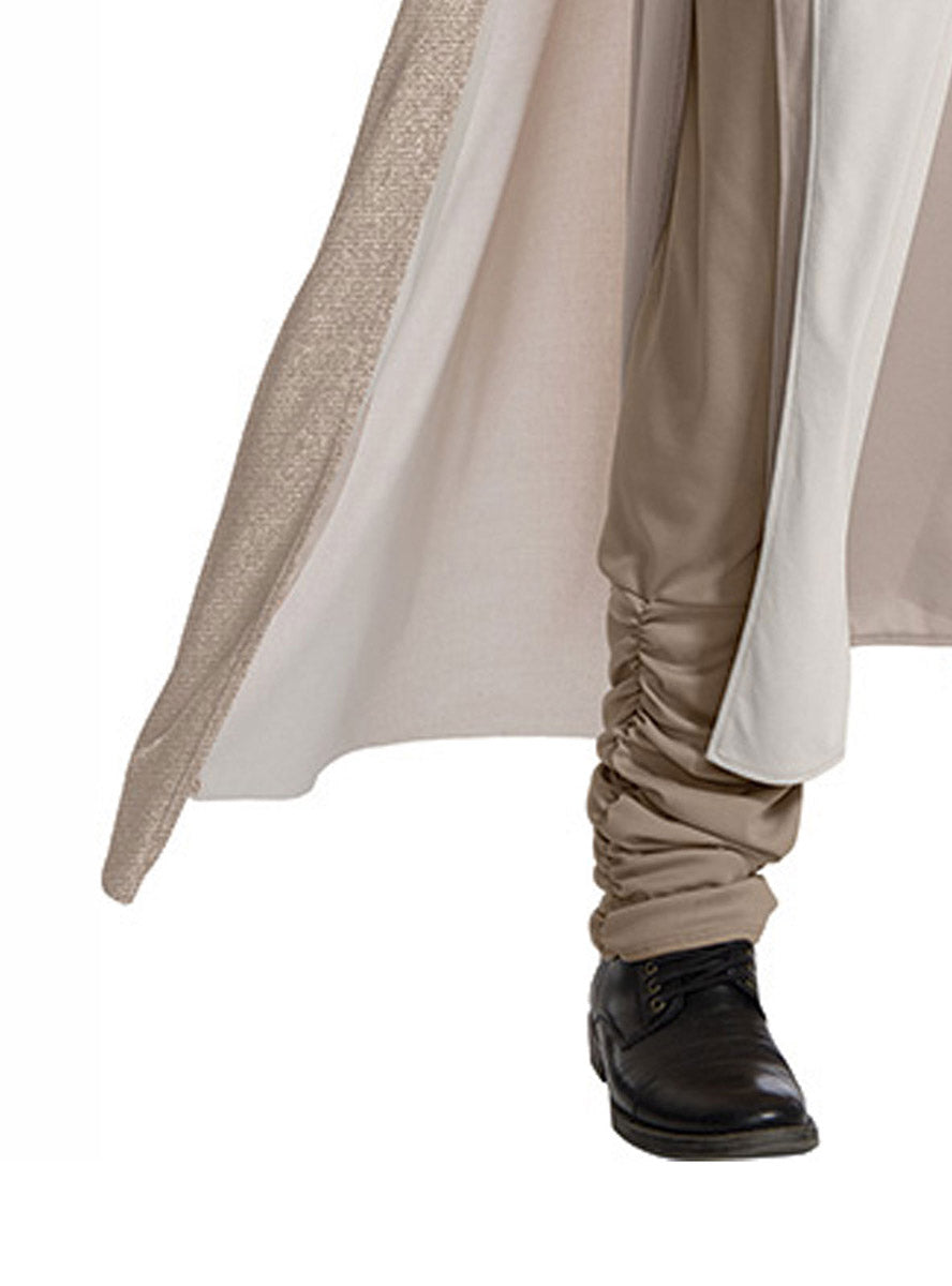 Image of Luke Skywalker Mens Star Wars Jedi Costume - Close Up Image 2