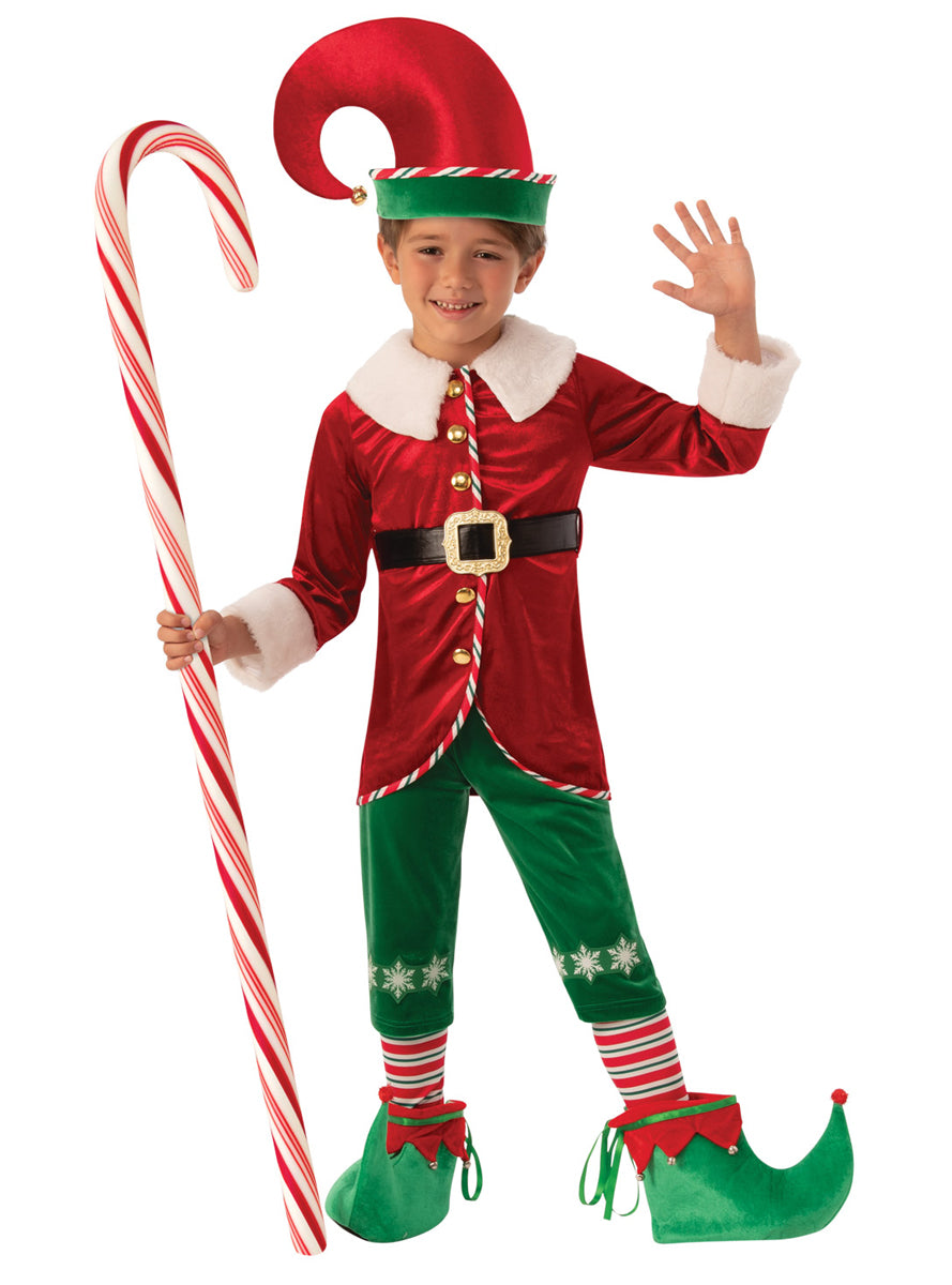 Magical Boys Deluxe Christmas Elf Costume - Main Image
