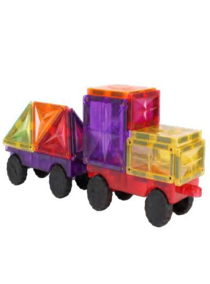 Magnetic Tiles 72 Piece Rainbow Building Toy Set - Alternative Image 3