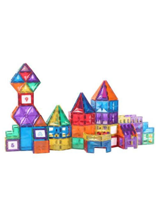 Magnetic Tiles Pastel 177 Piece Set - Alternative Image 2