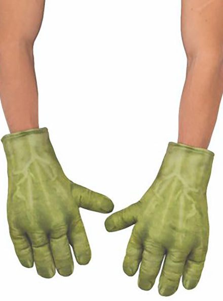 Main Image of Marvel The Hulk Adults Deluxe Plush Costume Gloves