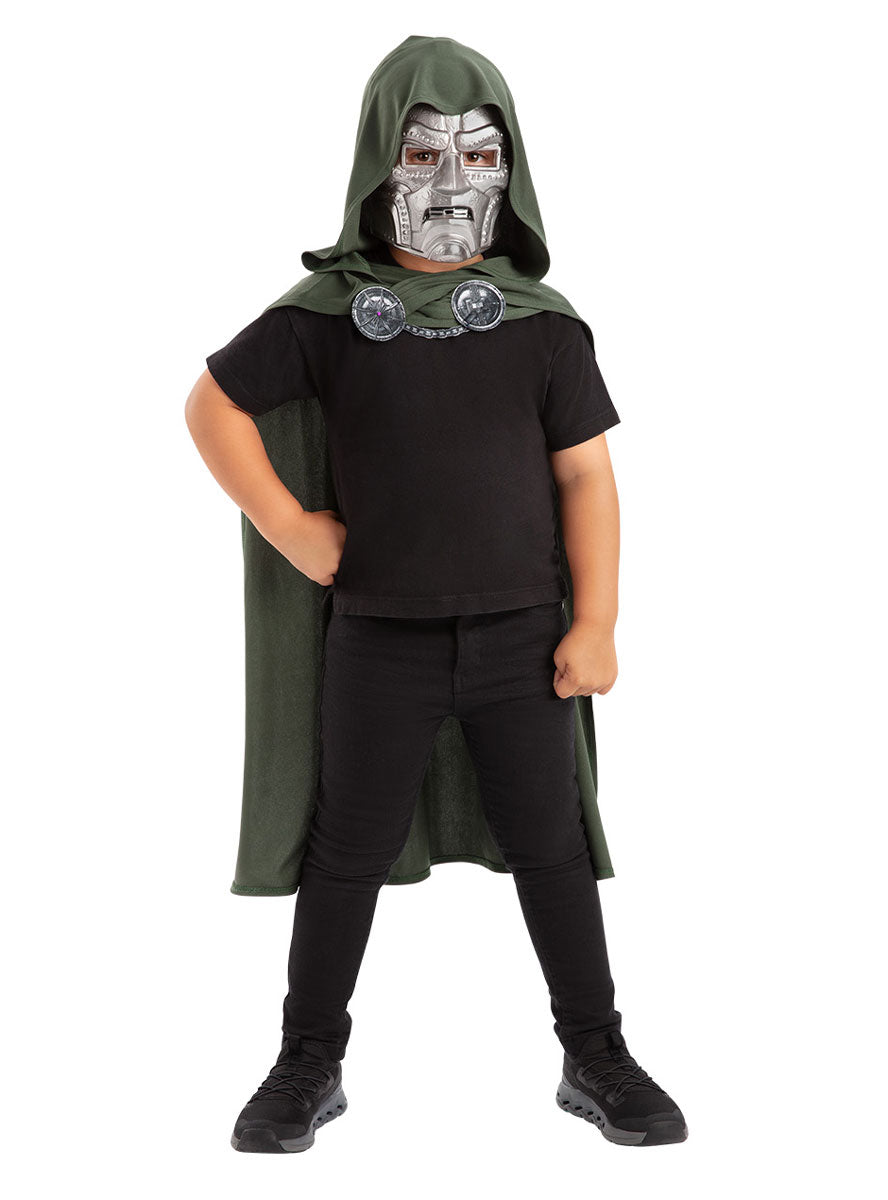 Marvel Doomsday Boys Dr Doom Cape And Mask Costume Set - Main Image