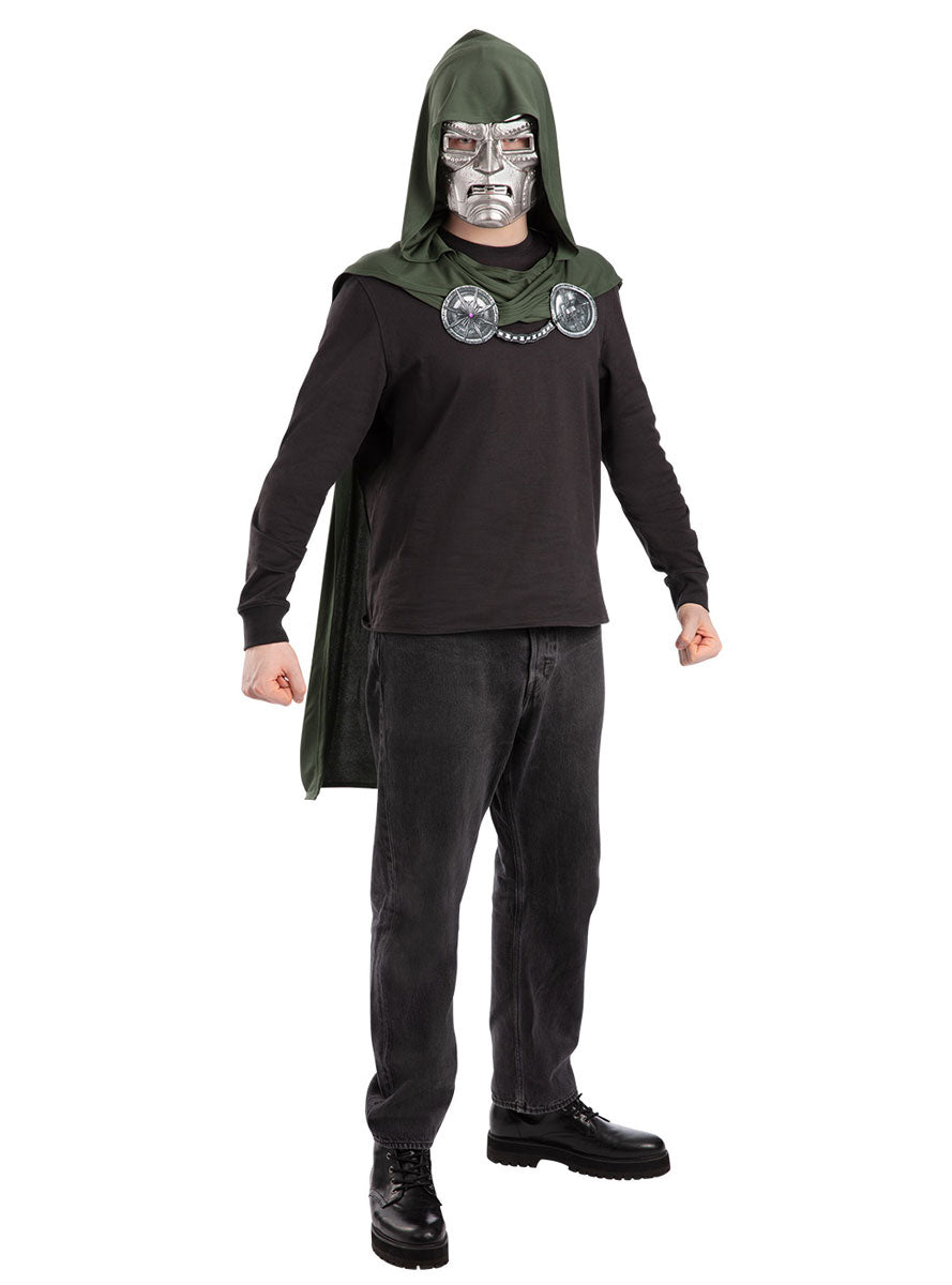 Marvel Doomsday Mens Dr Doom Cape And Mask Costume Set - Main Image