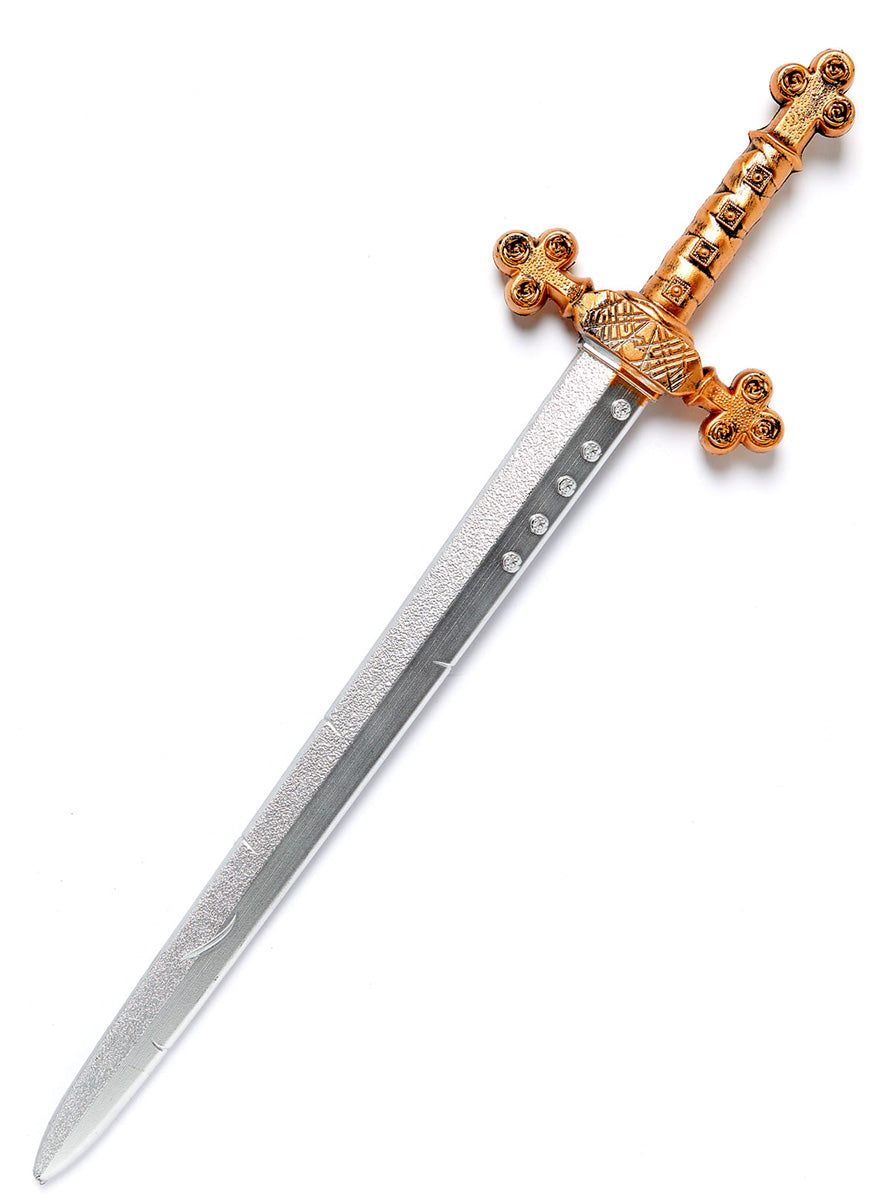 Long Gold Handle Medieval Sword