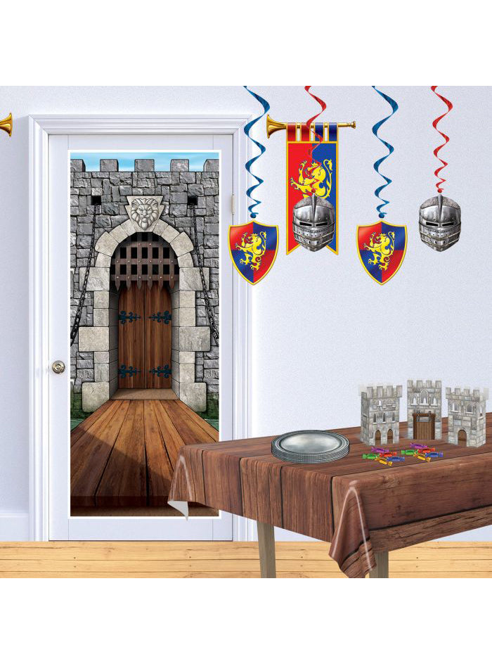 Castle Door Cover Medieval Decoration - Lifestyle Image