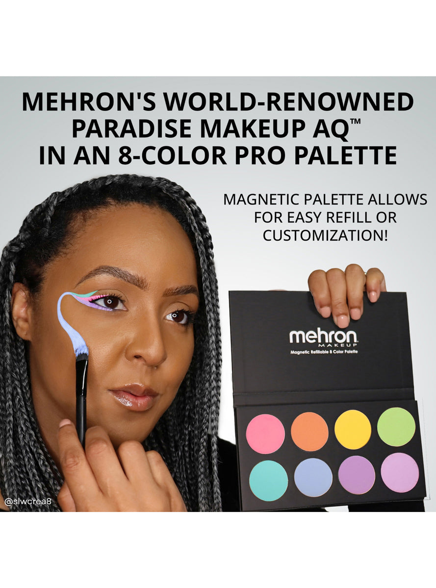 Mehron Paradise Makeup AQ 8 Colour Pastel Pro Palette - Alternative Image 2