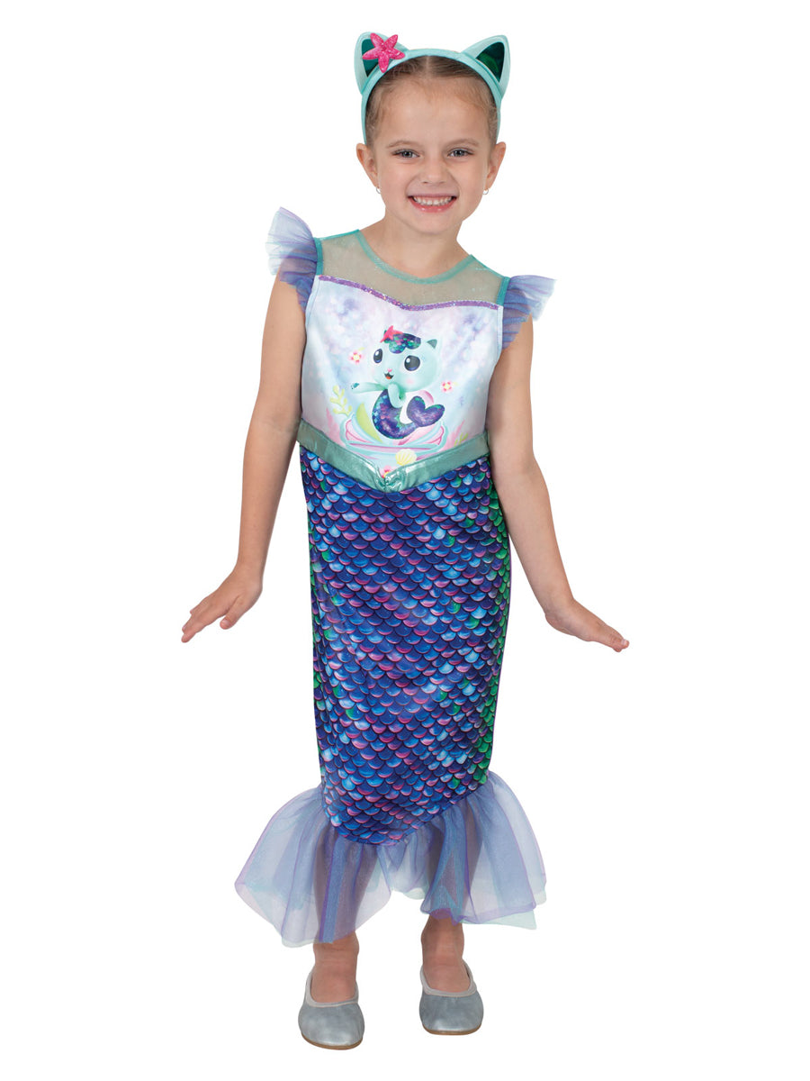Mercat Mermaid Girls Gabbys Dollhouse Costume - Main Image