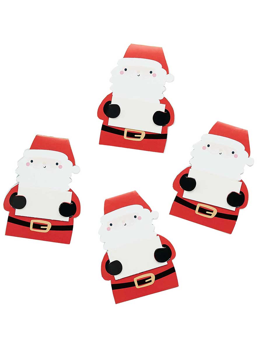 Merry Christmas Santa Place Cards 10 Pack – Main Image
