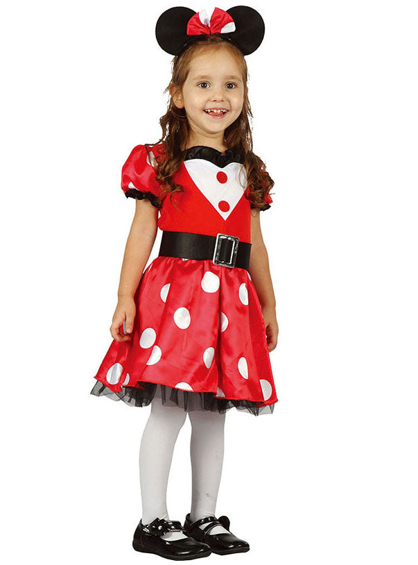 Main Image of Classic Red and White Minnie Mouse Toddler Girls Costume