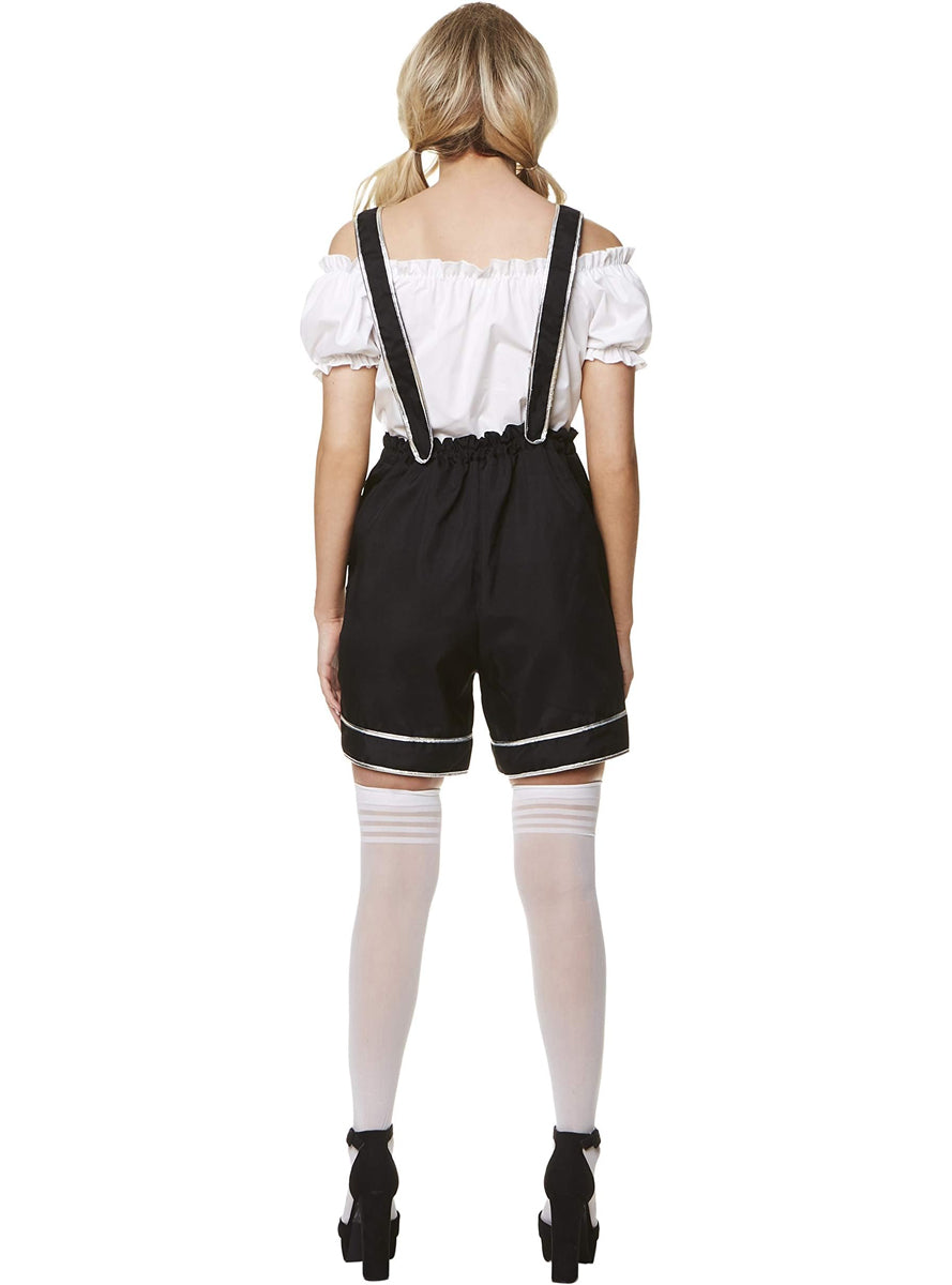 Miss Oktoberfest Womens German Lederhosen Costume - Back Image