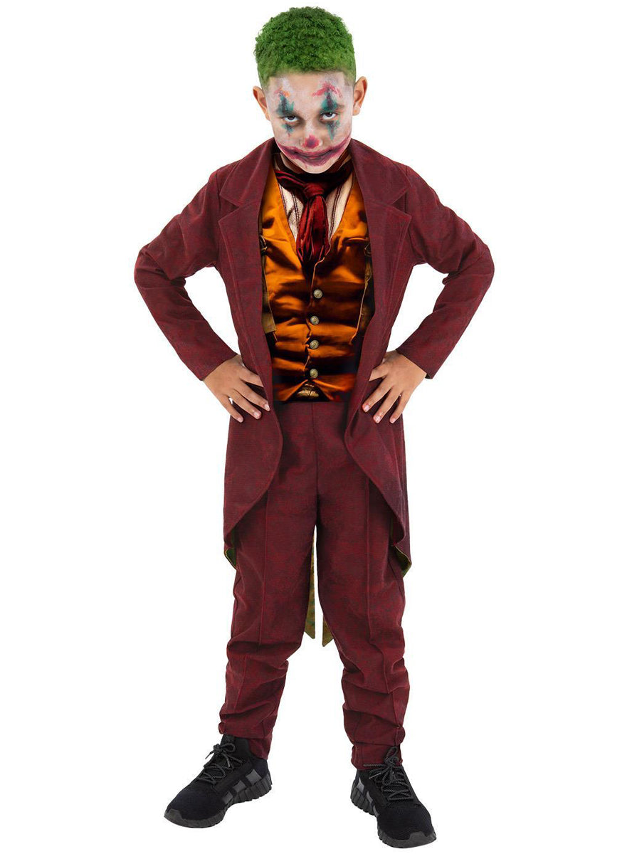 boys joker trickster costume - alternative image