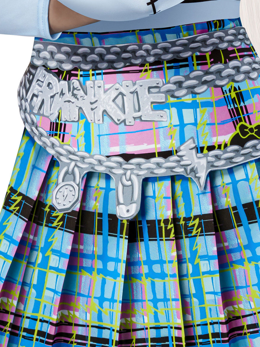 Teen Girls Frankie Stein Deluxe Monster High Costume - Close Image