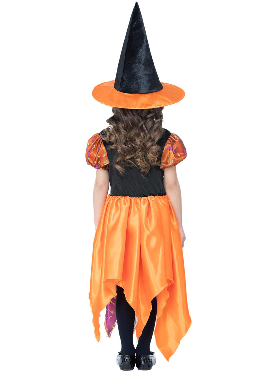 Girls pretty halloween witch costume - Back image