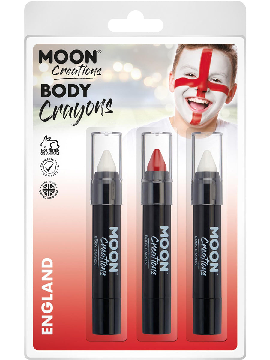 English Colours 3 Pack Face Paint Crayons - Main Image