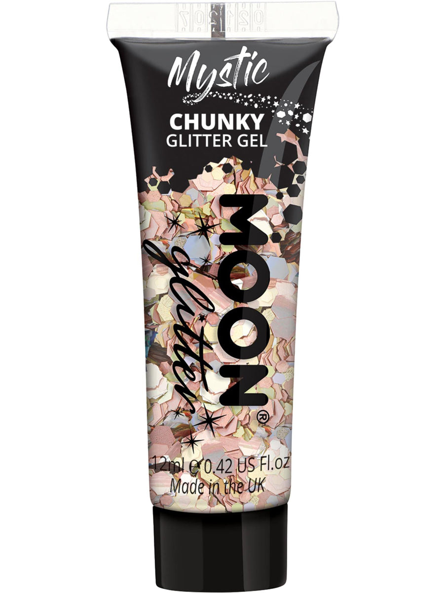 Chunky Mystic Prosecco Mixed Colour Moon Glitter Gel - Main Image