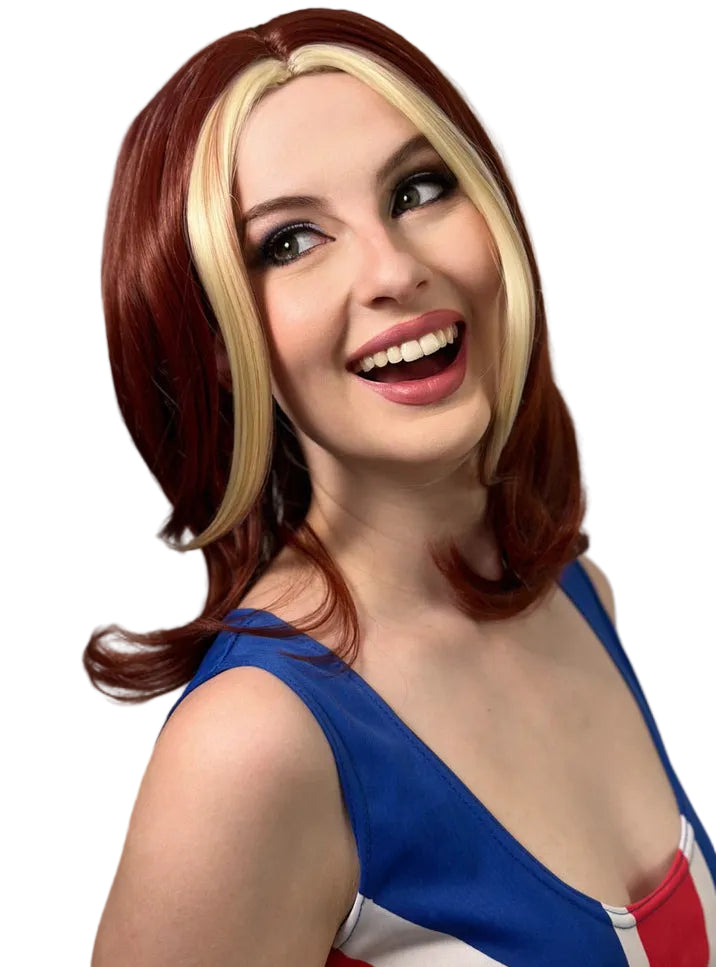 Music Diva Womens Ginger 90s Popstar Costume Wig - Alternative Image 1