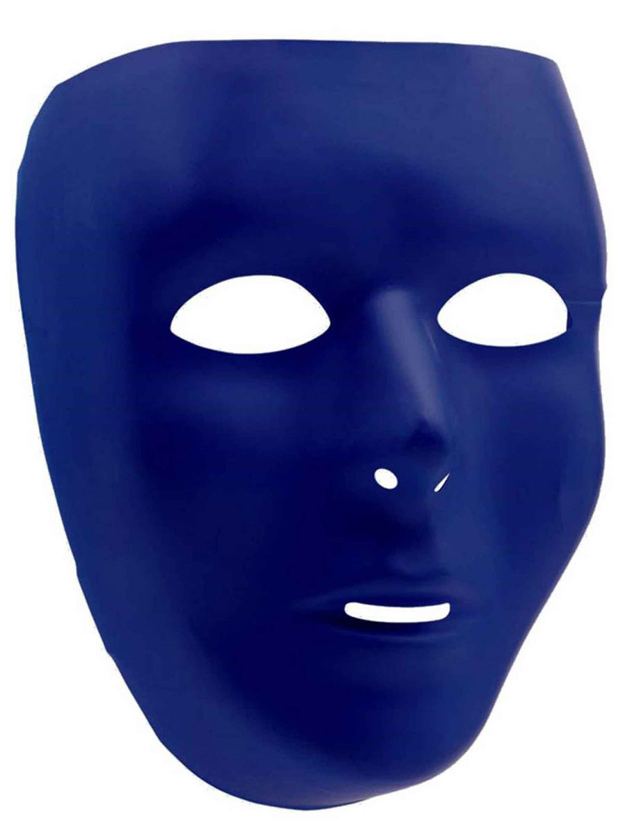 Navy Blue Blank Face Mask