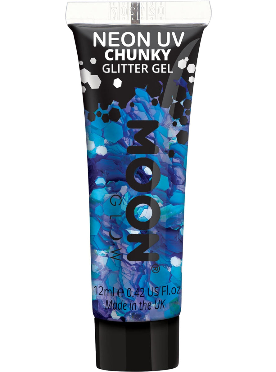Chunky Blue UV Moon Creations Glitter Gel - Main Image