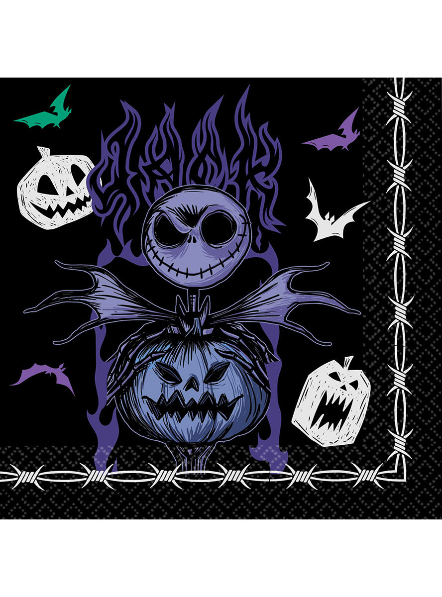 Pack of 16 Nightmare Before Christmas Napkins - Main Image