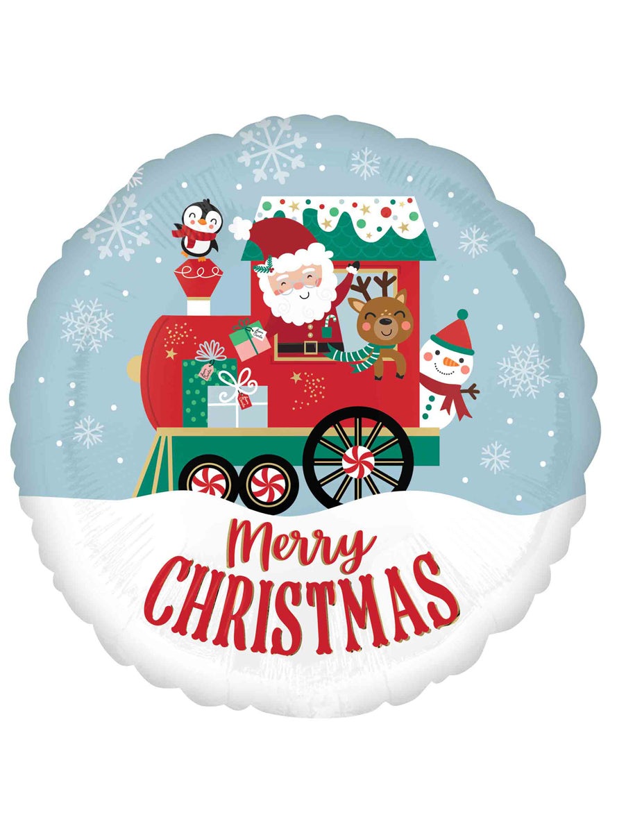North Pole Express Christmas Foil Balloon 45cm