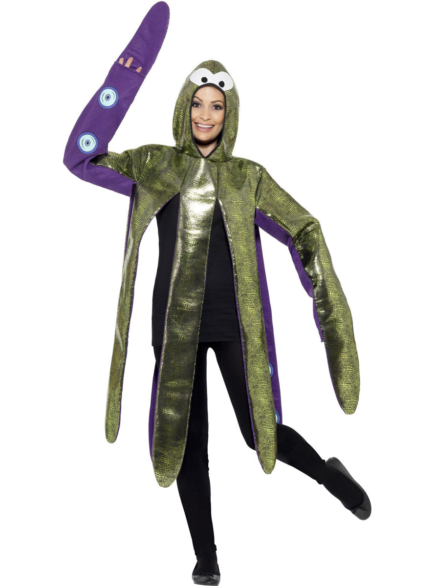 Womens golden octopus costume - Main image
