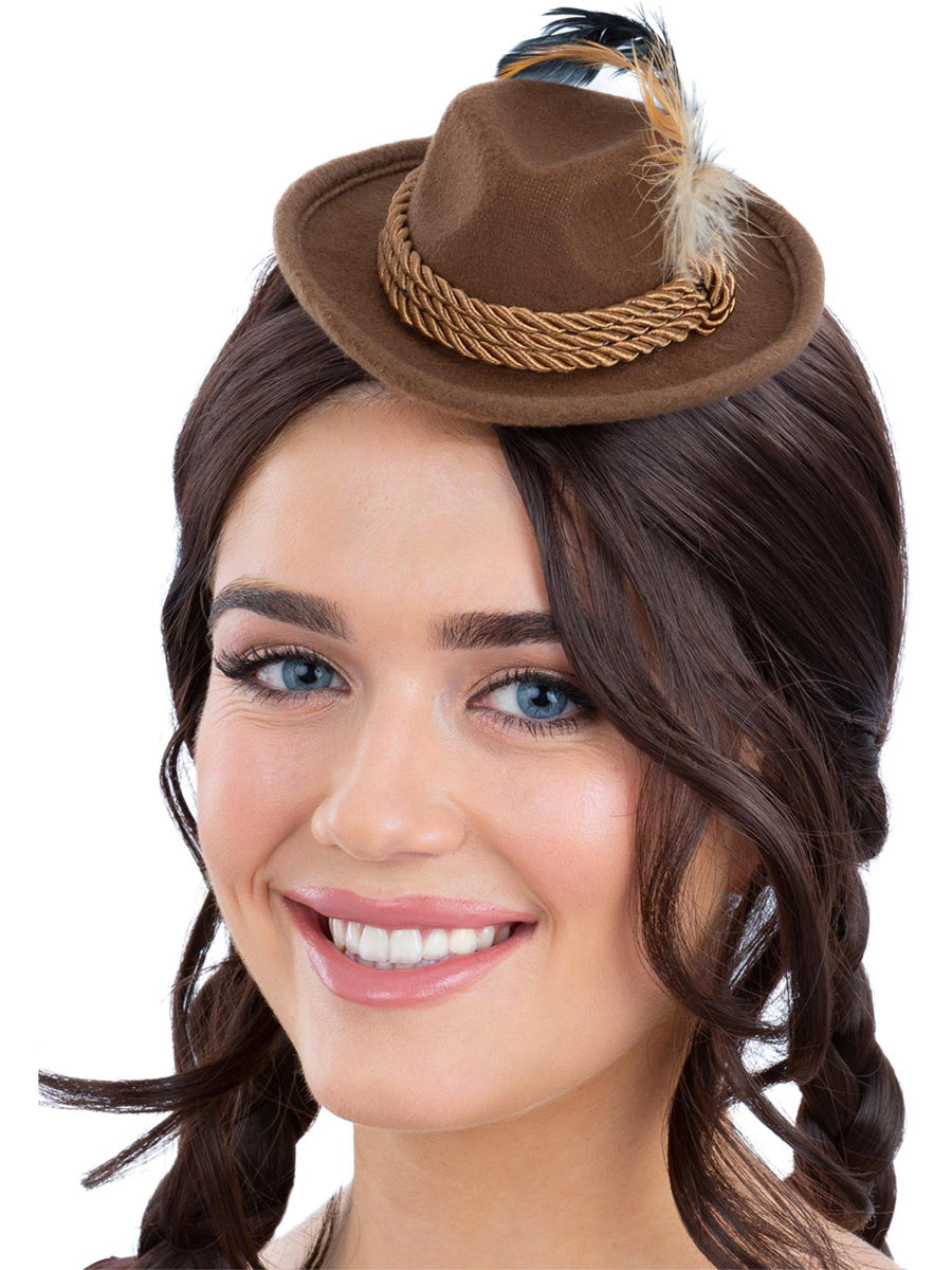 Mini Brown Oktoberfest Hat - Main Image