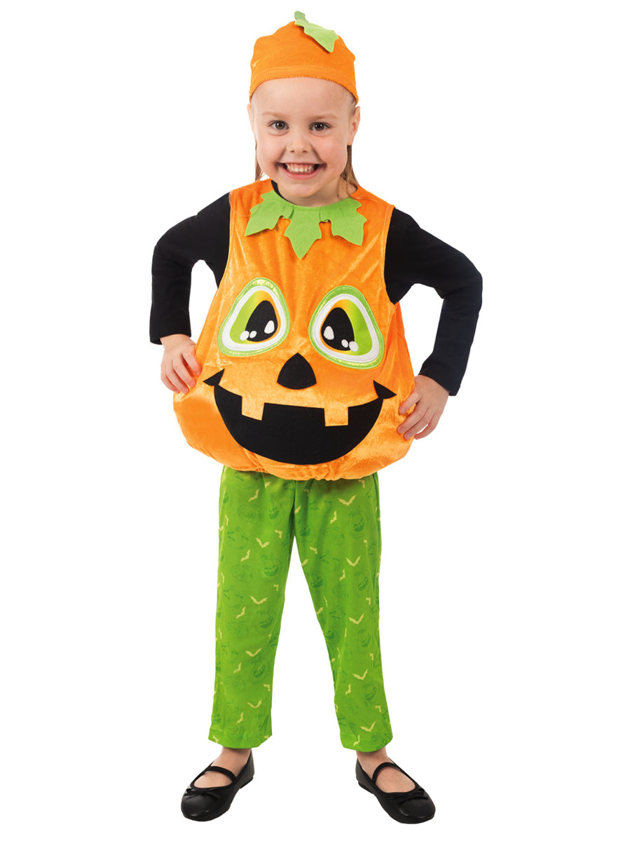 Orange Pumpkin Toddlers Halloween Costume - Main Image