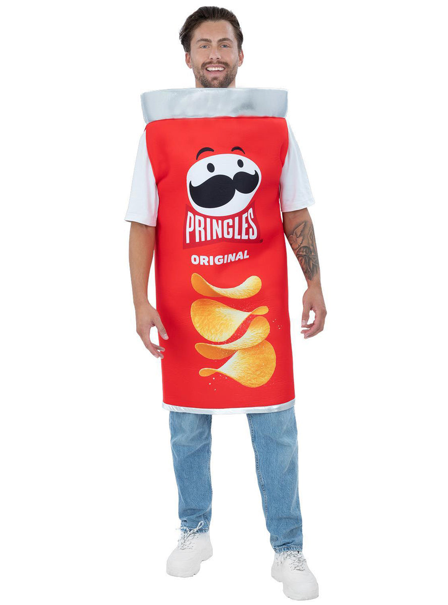 Red Original Pringles Can Costume For Adults - Alternative Image