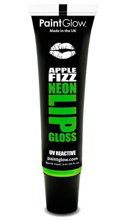 Apple Flavoured Neon Green UV Reactive Lip Gloss Base Image