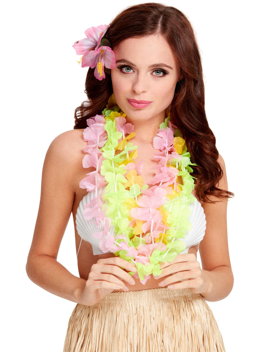 3 Pack of Pastel Colour Hawaiian Leis