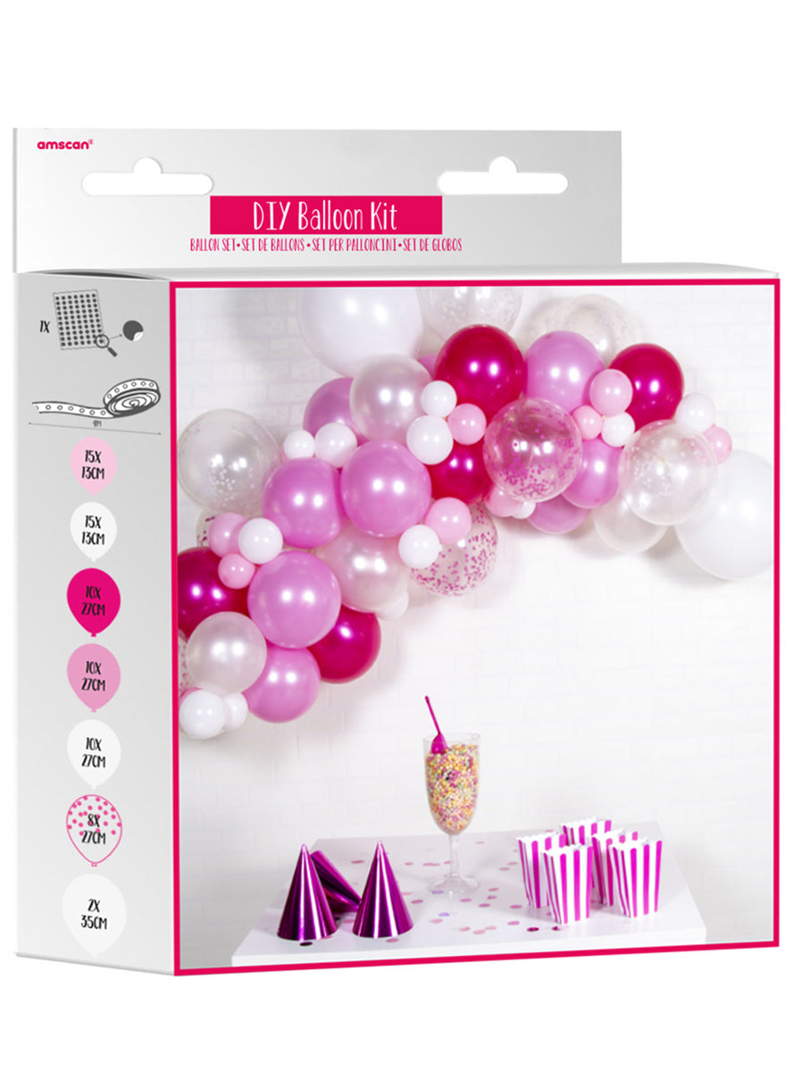 Pink And White Diy 70 Balloon Garland Kit Am 9907433 Main Image Packaging Image