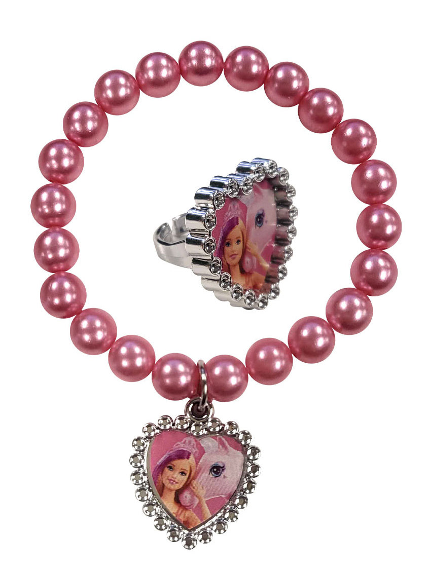 Beaded Barbie Bracelet and Ring Accessory Set - Main Image