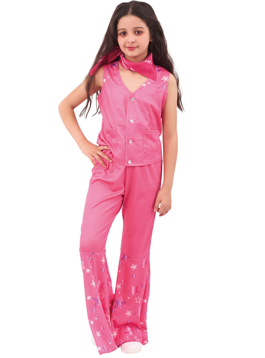 Alternate Image of Pink Cowgirl Doll Girls Costume