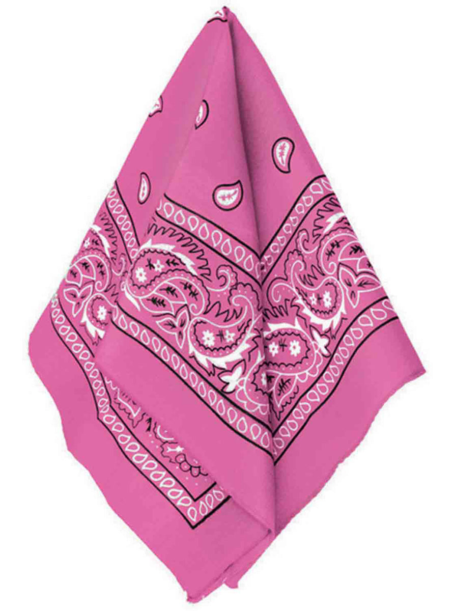 Pink Paisley Print Bandanna Accessory