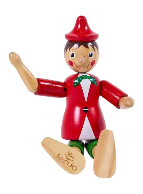 Pinocchio Kids Red Wooden Toy Puppet - Main Image