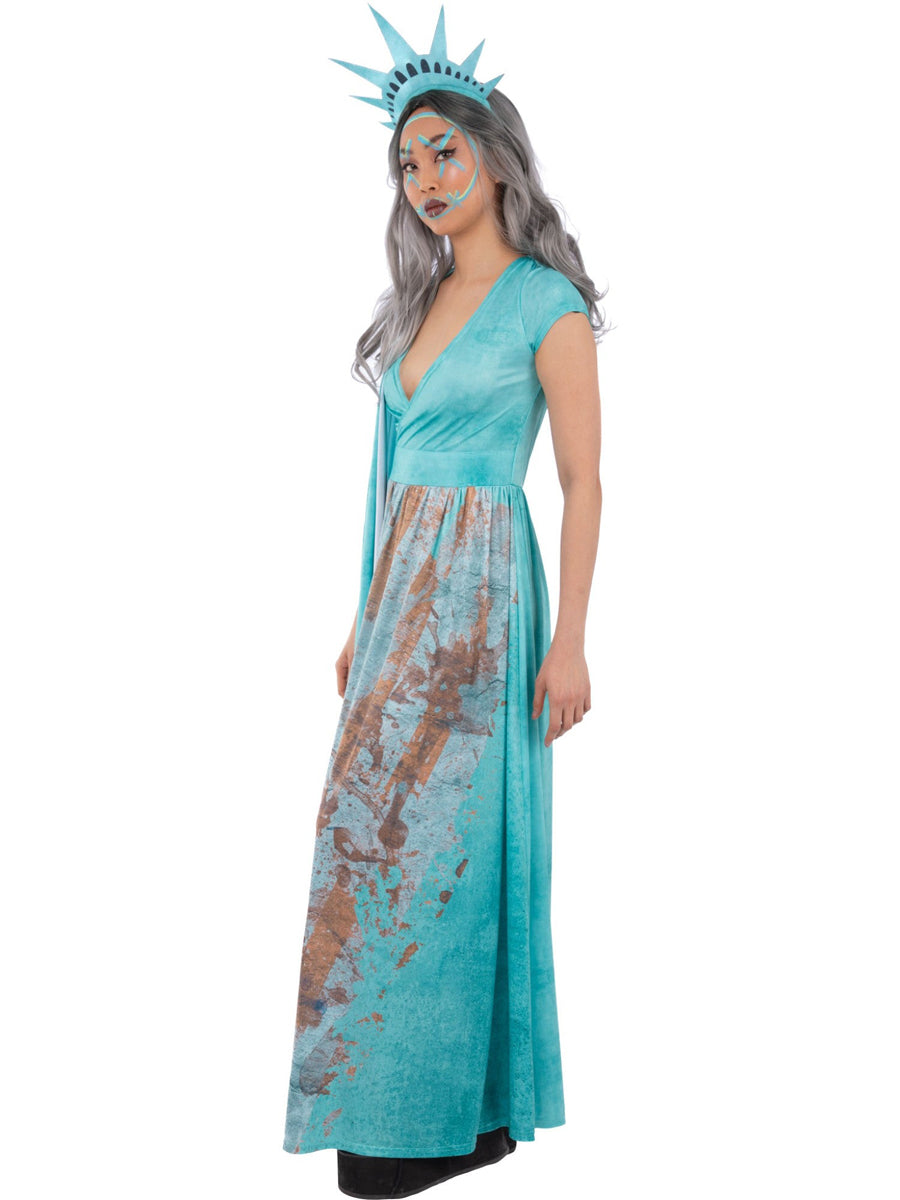 Purge Liberty Death Womens Plus Size Halloween Costume - Side Image