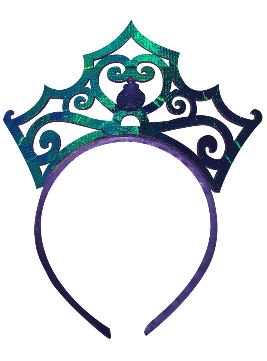The Little Mermaid Girls Green Princess Ariel Costume Tiara - Alternative Image 1
