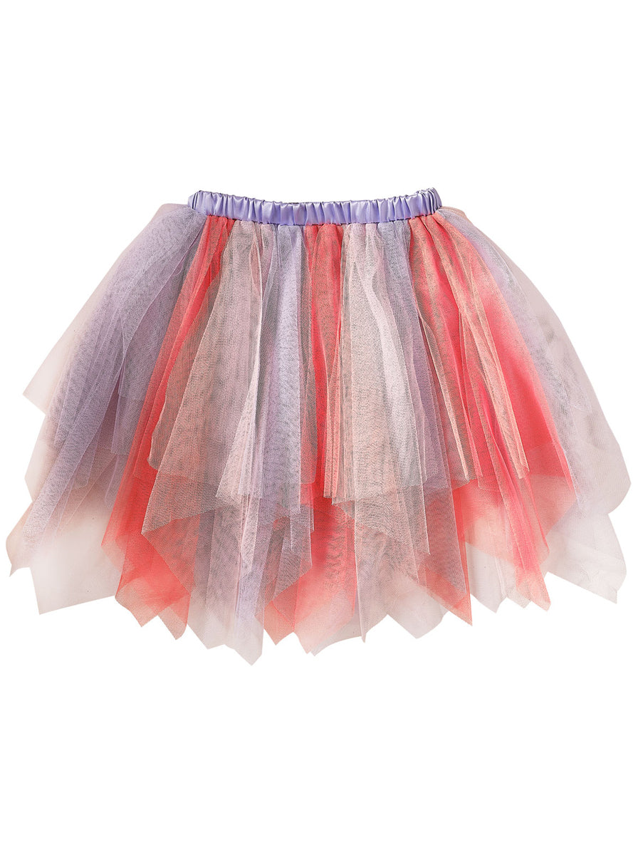 Purple And Red Deluxe Girls Costume Tutu - Alternative Image