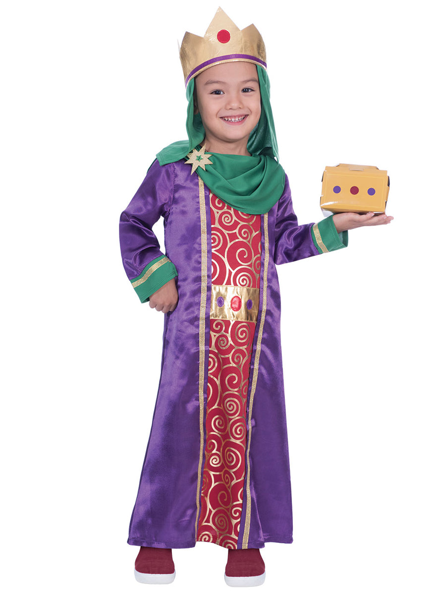 Purple Nativity King Boys Biblical Christmas Costume