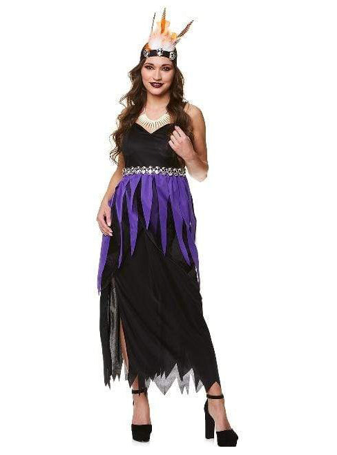 Voodoo Priestess Halloween Womens Costume - Main Image