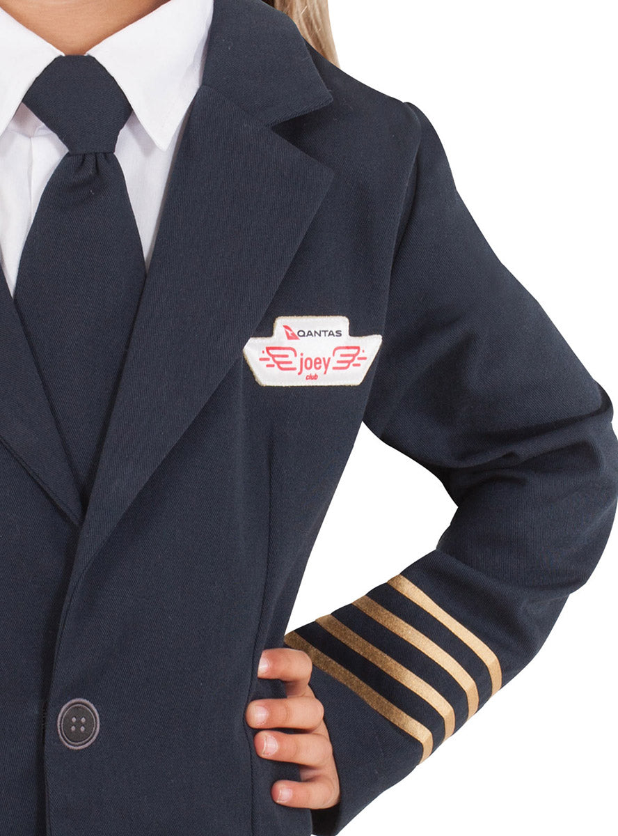 Close image of QANTAS Captain Girls Pilot Uniform Costume