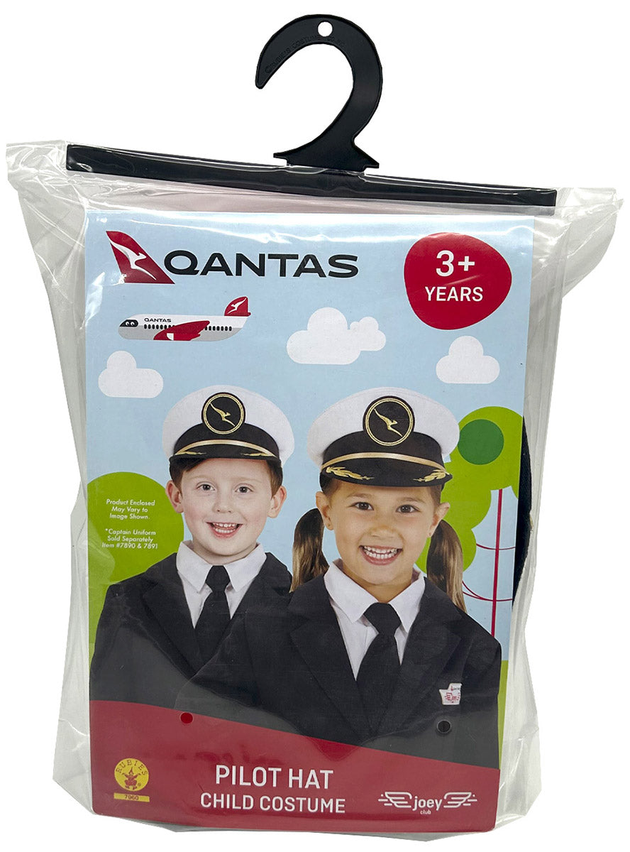 QANTAS Kids Pilot Captain Costume Hat - Packaging Image