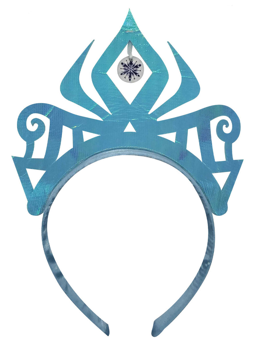 Girls Queen Elsa Disney Frozen Blue Costume Tiara - Alternative Image