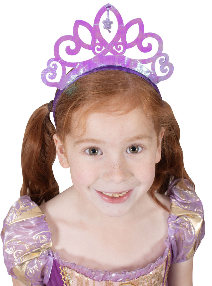 Princesss Rapunzel Girls Purple Costume Tiara - Main Image
