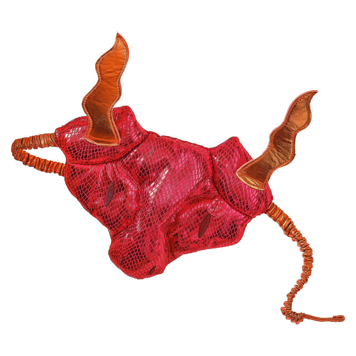 Red Dragon Deluxe Boys Costume Mask - Alternative Image