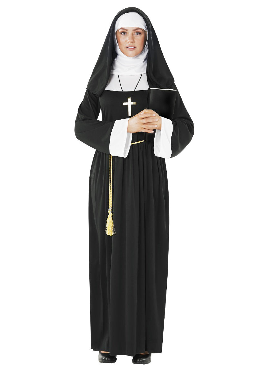 Plus Size Deluxe Nun Womens Costume - Alternate Image