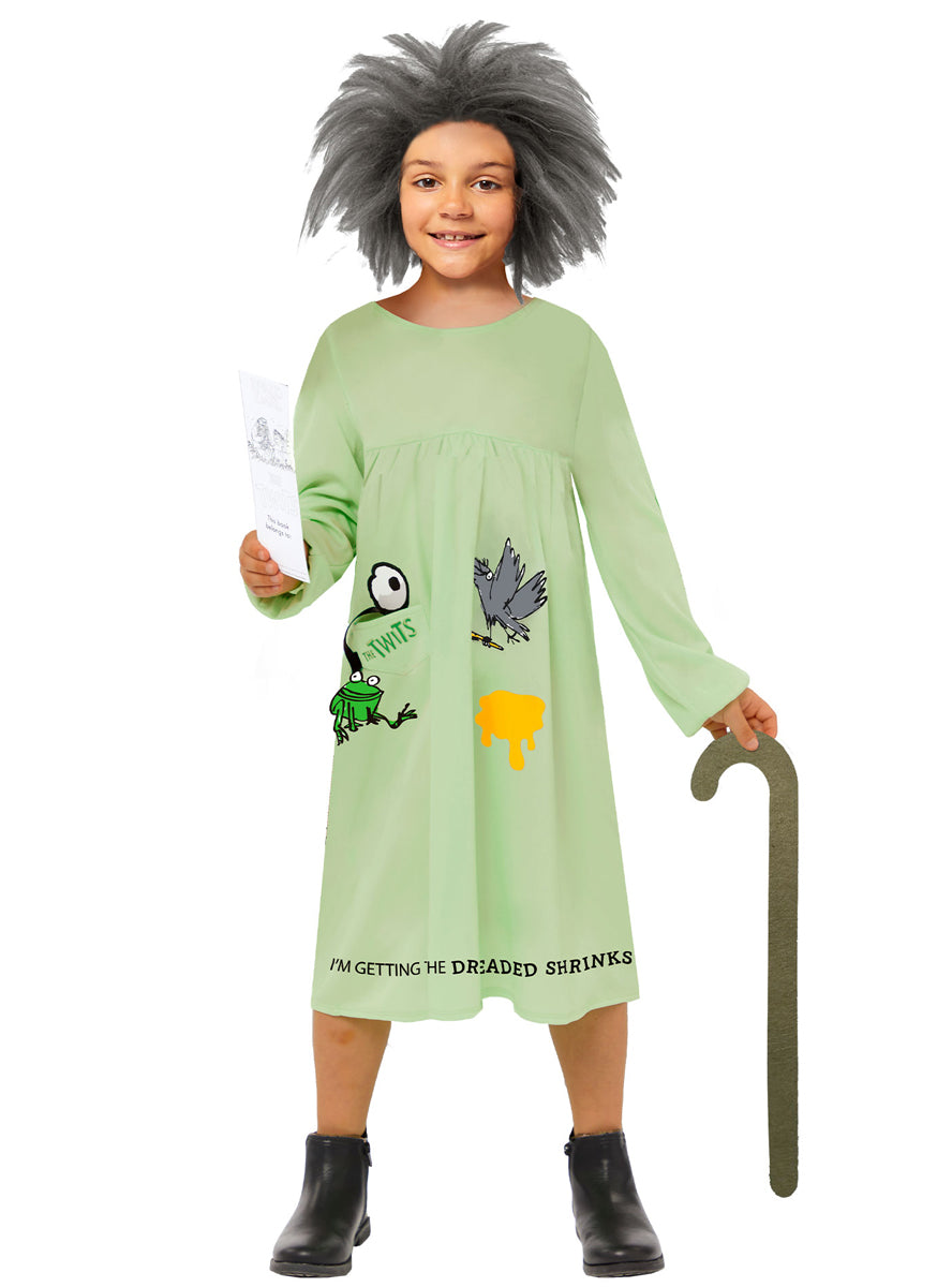 Girls Classic Roald Dahl Mrs Twitt Book Week Costume - Main Image