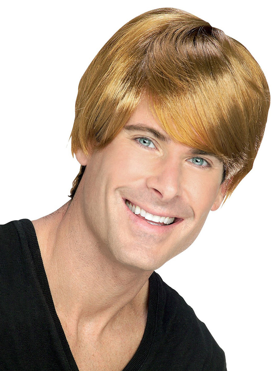 Rocket Man Mens Elton John Inspired Blonde Costume Wig 51445