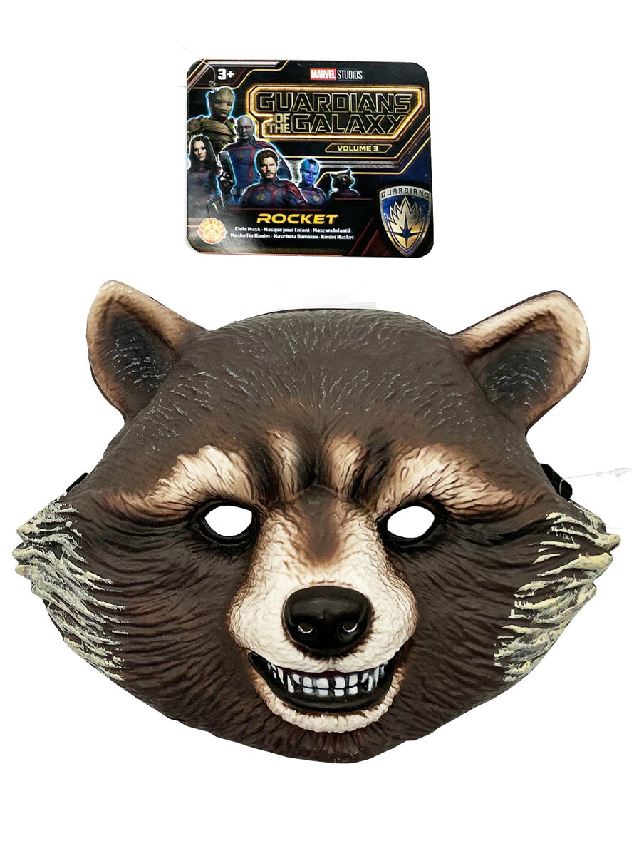 Guardians Of The Galaxy Kids Rocket Raccoon Molded Costume Mask - Packaging IMage