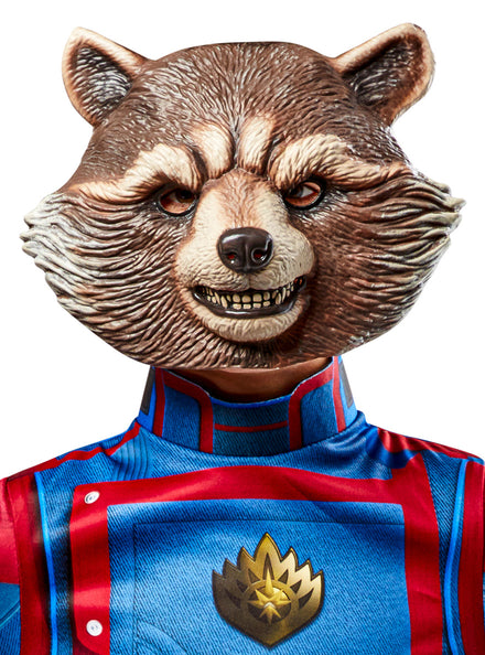 Guardians Of The Galaxy Kids Rocket Raccoon Molded Costume Mask - Main Image